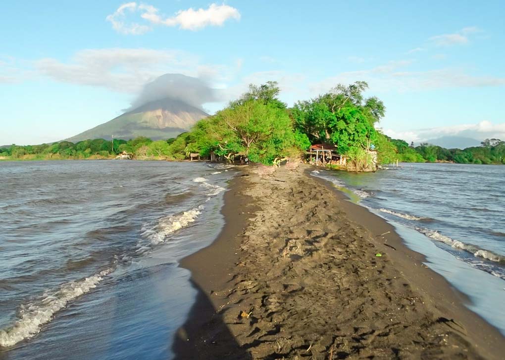 Punta Jesus Maria Beach during the day on Ometepe, Nicaragua