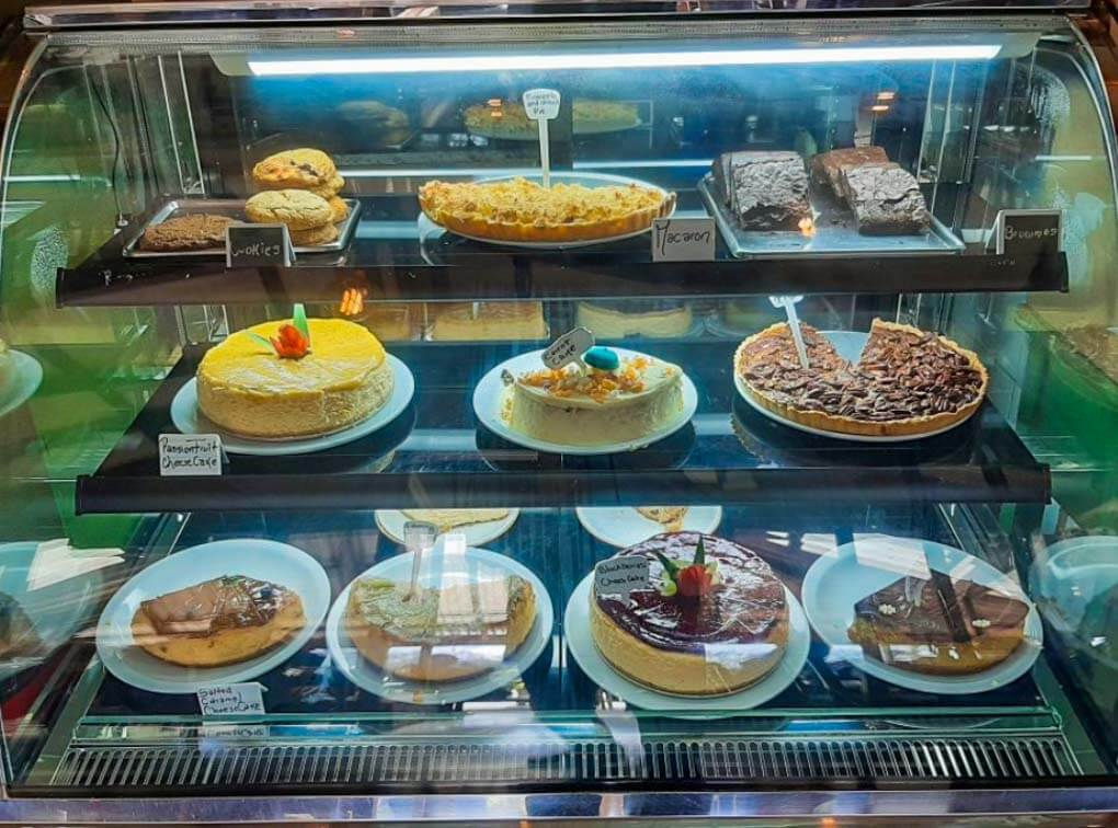The cheesecakes at Orchid Coffee Shop in Santa Elena Town, Monteverde