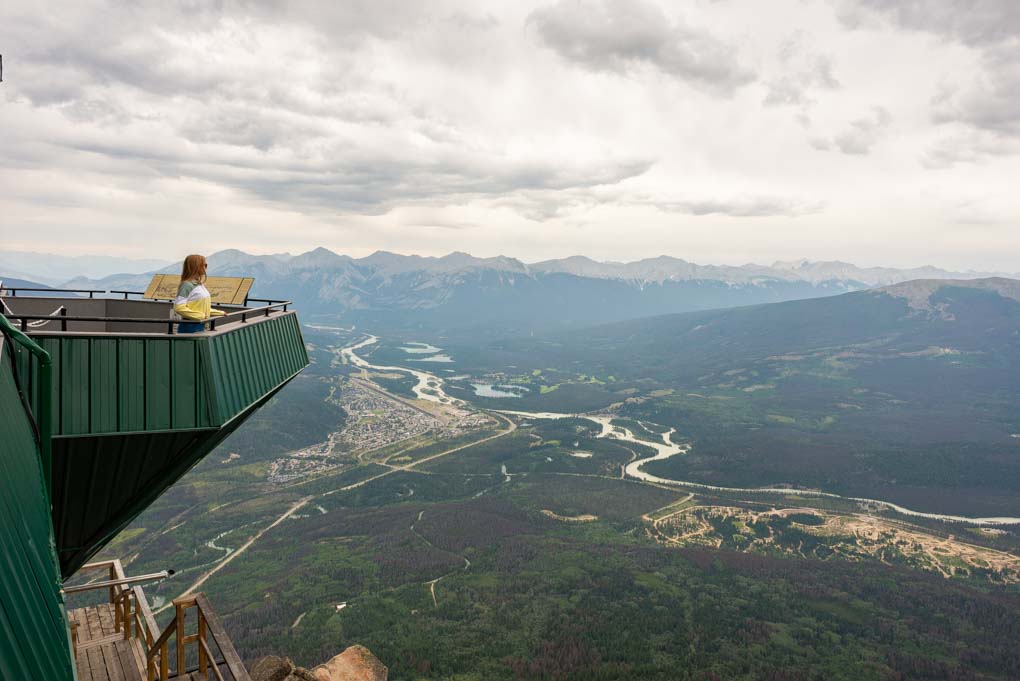 Views from the top of the jasper Sky Tram in Jasper National Park, Canada