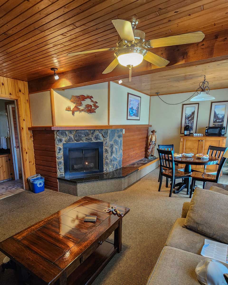 The inside of our room at The Crossing Resort