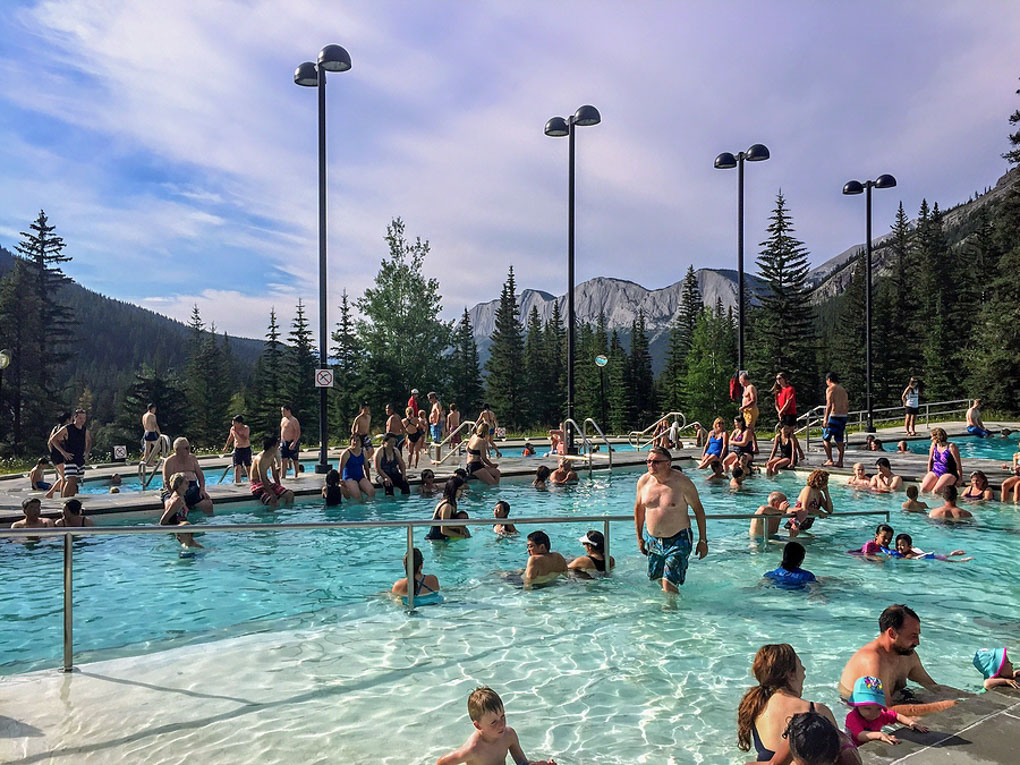 The miette hot Springs in Jasper National Park