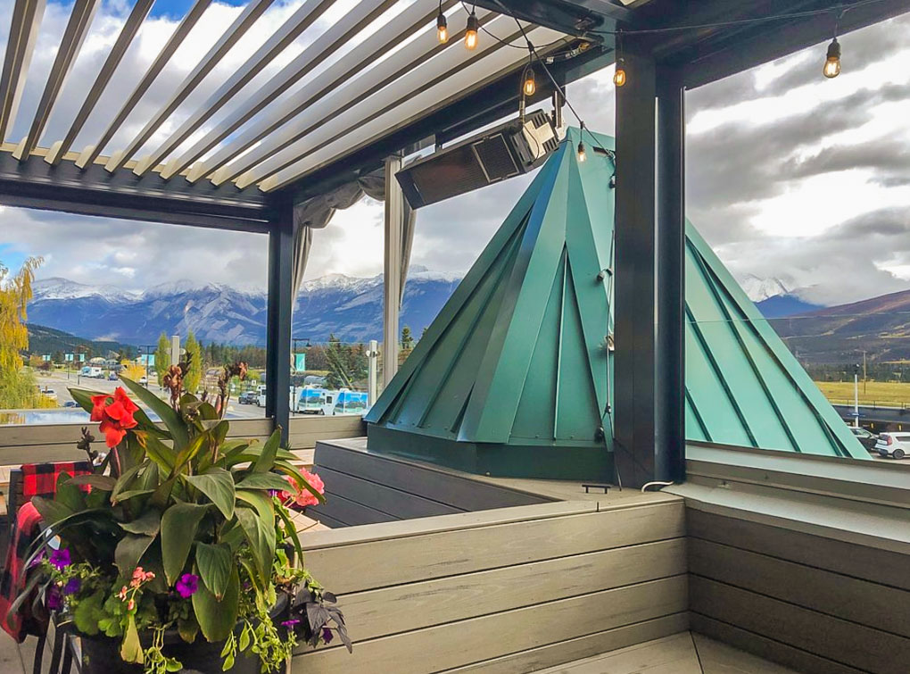 Views from the jasper Pizza Place