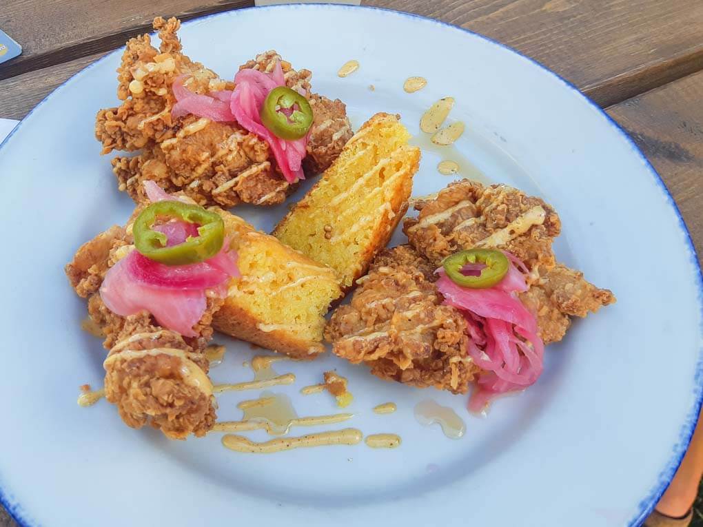 The fried chicken at Ullr Bar, Invermere