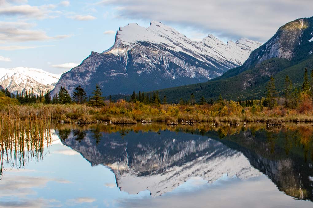 Reflections at Vermillion Lakes in Banff National Park