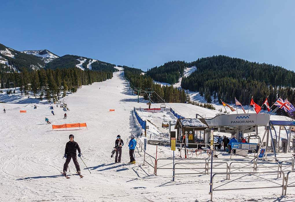 Skiing at Panorama Mountain Resort near Invermere, BC