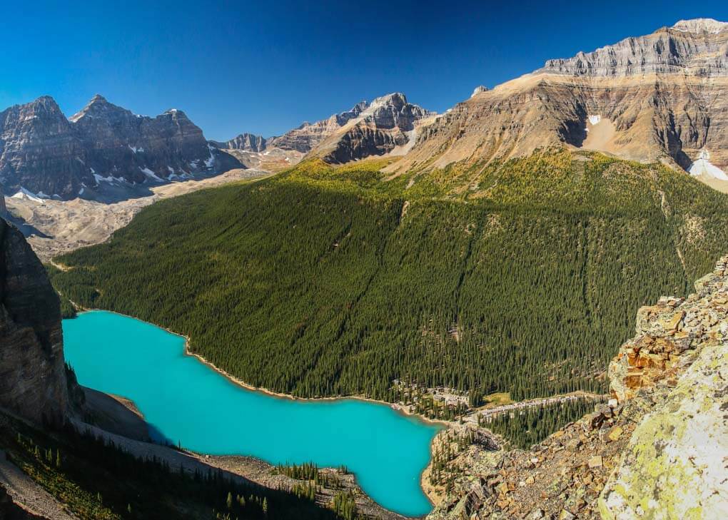 Views from the Tower of Babel at Lake Moraine