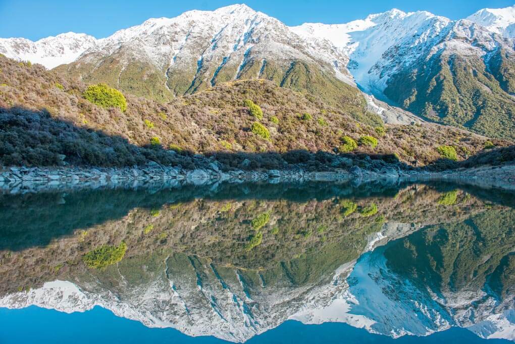 one of the blue lakes in mounta cool national park