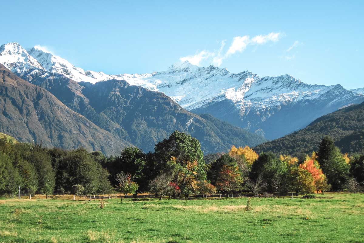 Views along the West Matukituki Track, New Zealand