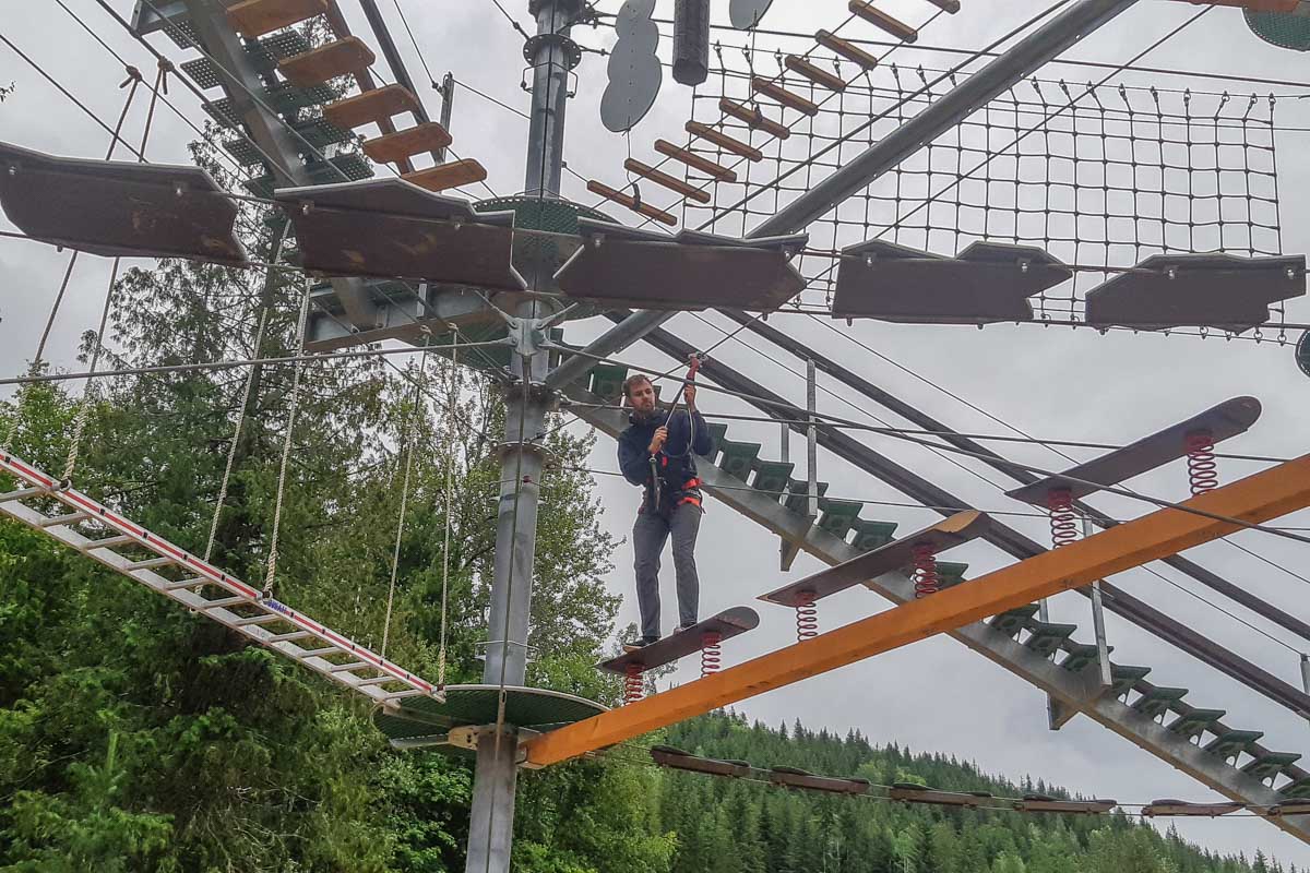 Aerial Adventure Park in Revelstoke, BC