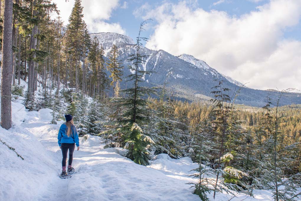 Snow shoeing in Revelstoke
