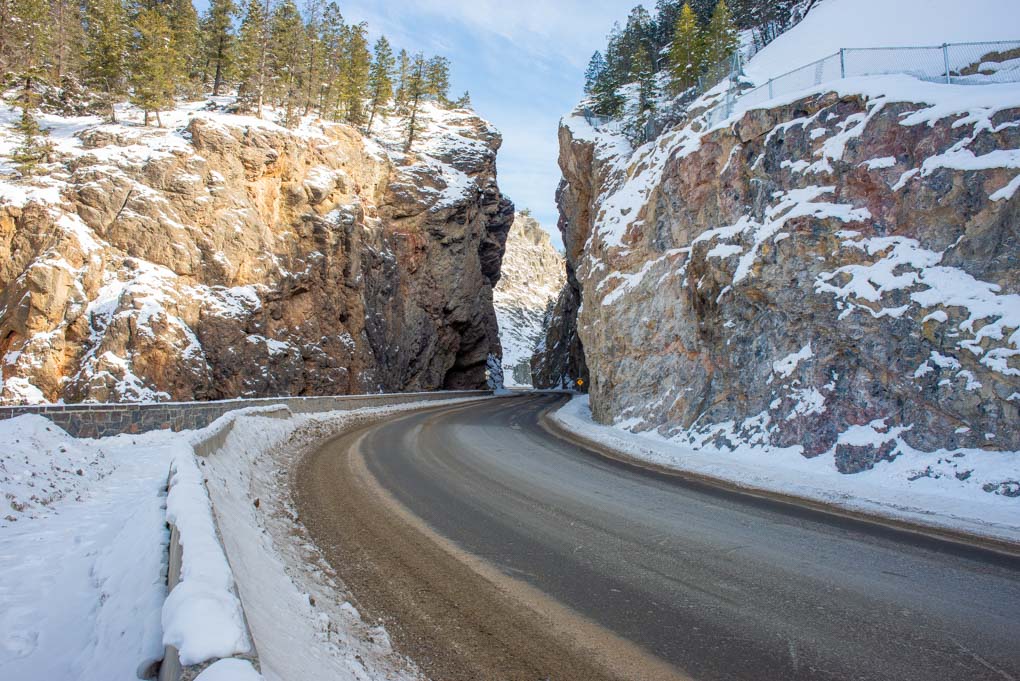 The road into Radium