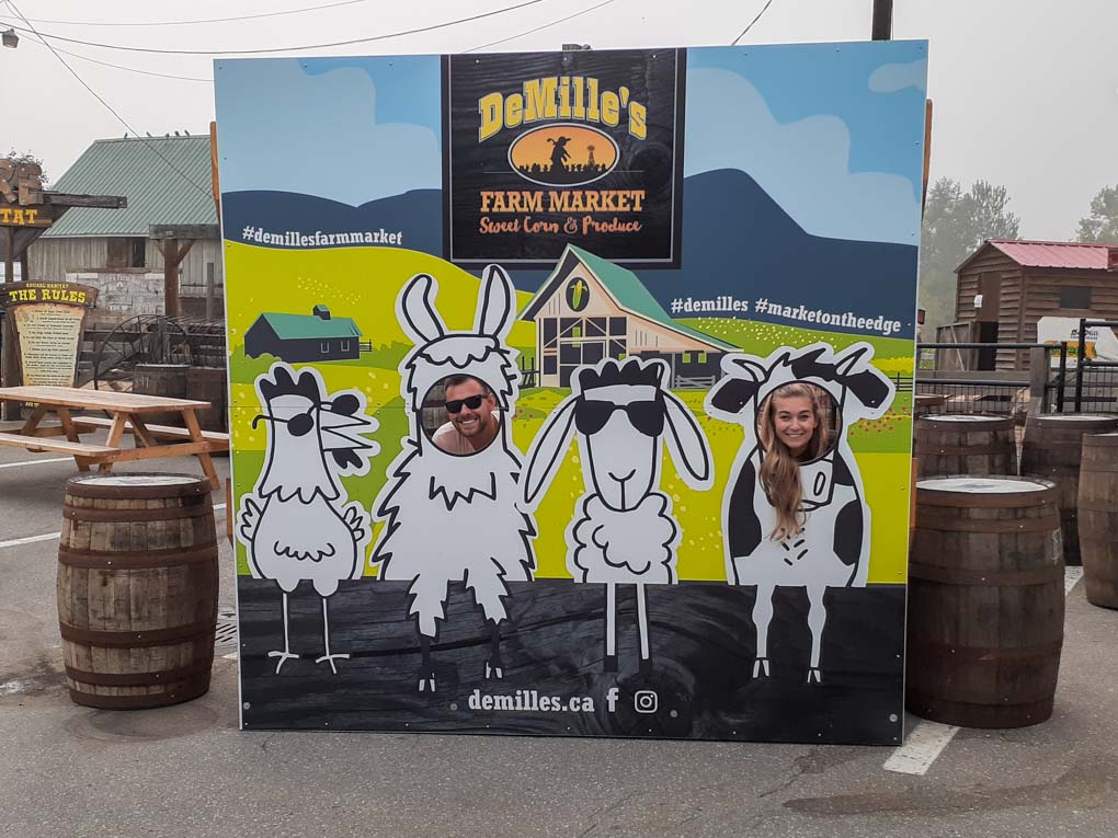 Bailey and Daniel at DeMille’s Farm Market