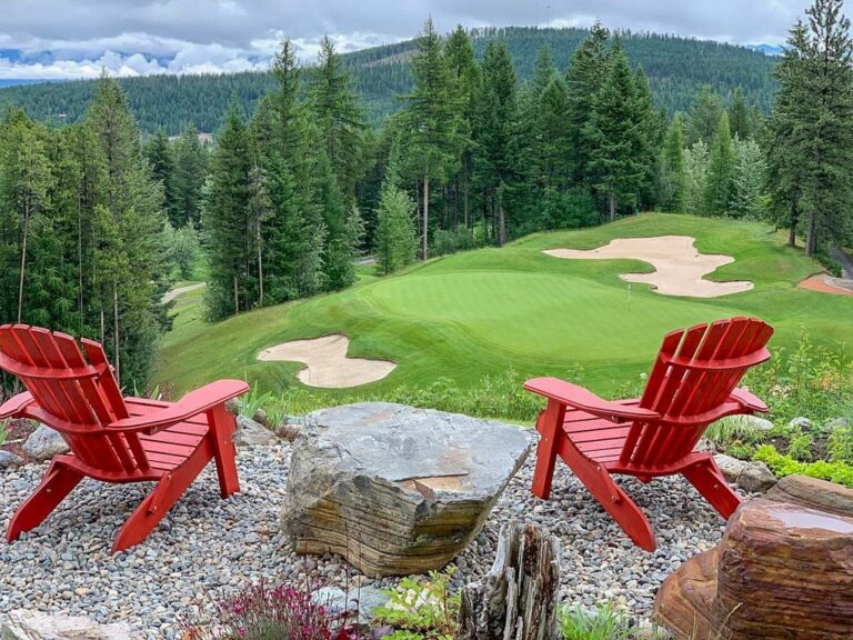 views over Kimberley from the Trickle Creek Golf Course