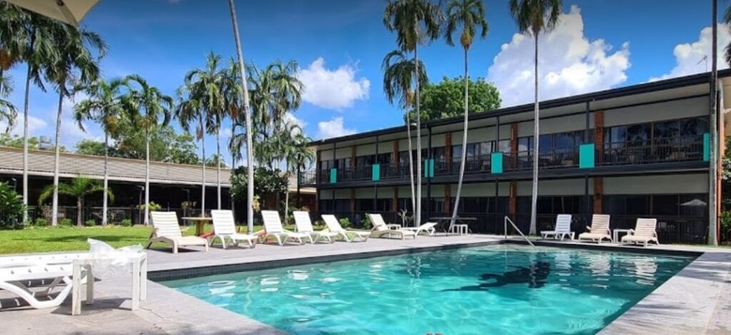 the pool at the litchfield outback resort in Bachelor