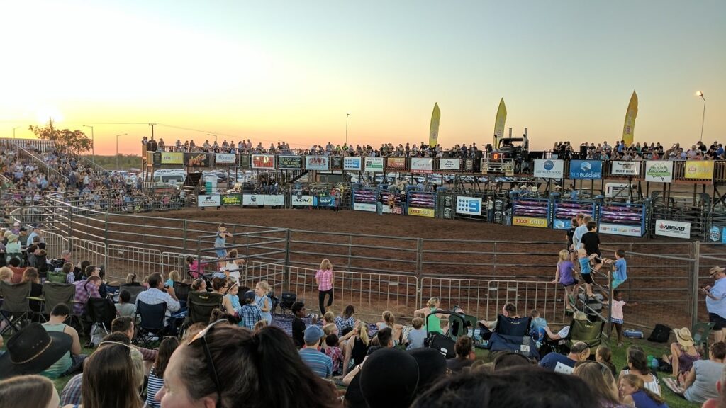 the Noonemah Rodeo on the road from Darwin to Litchfield