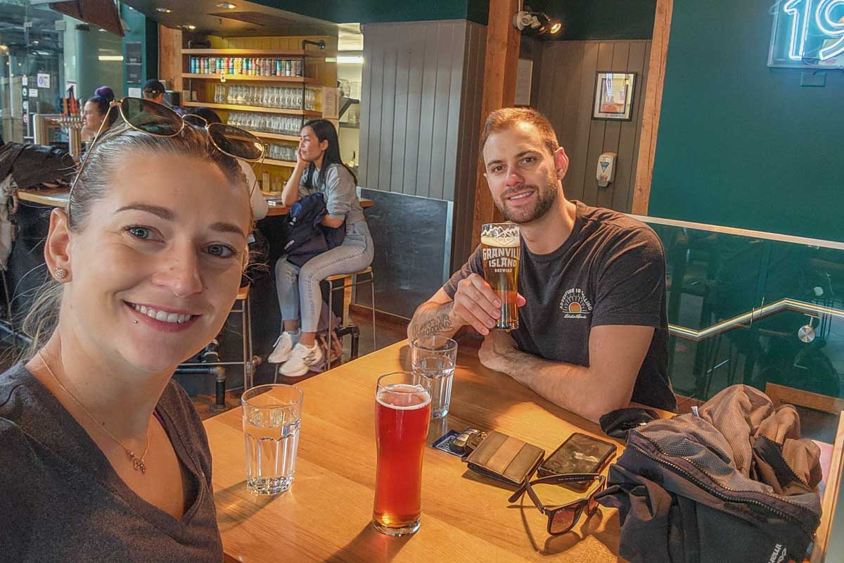 Bailey and Daniel at Granville Island Brewing