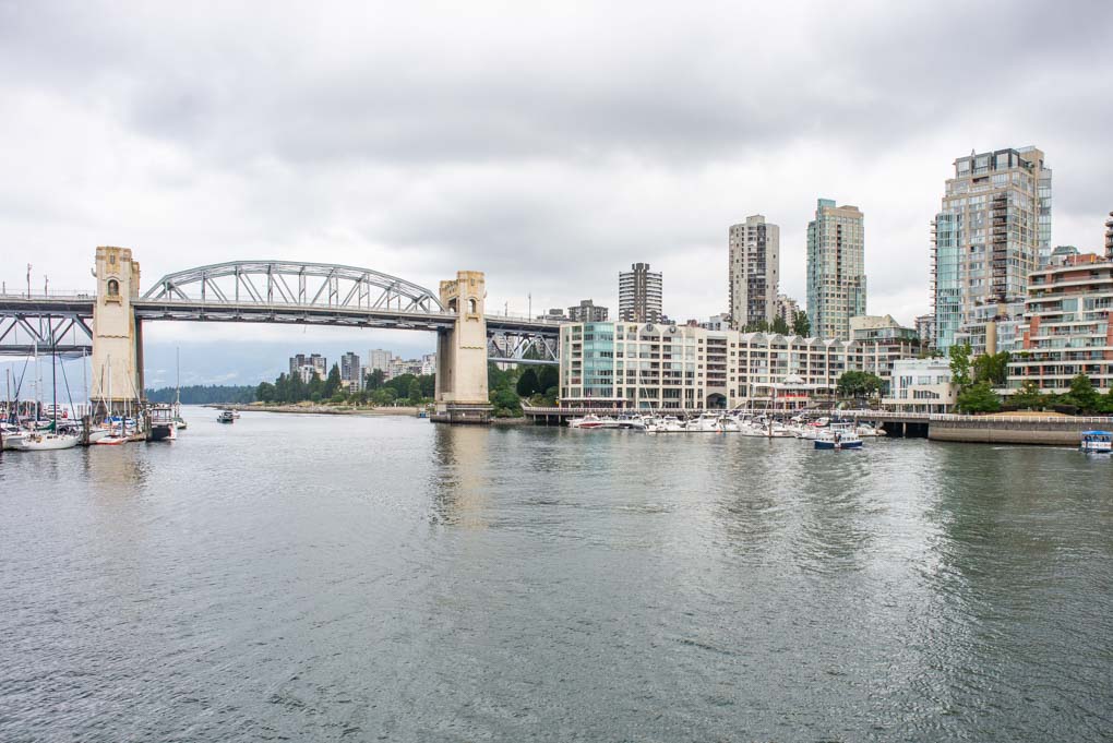 The view from Granville Island, Vancouver