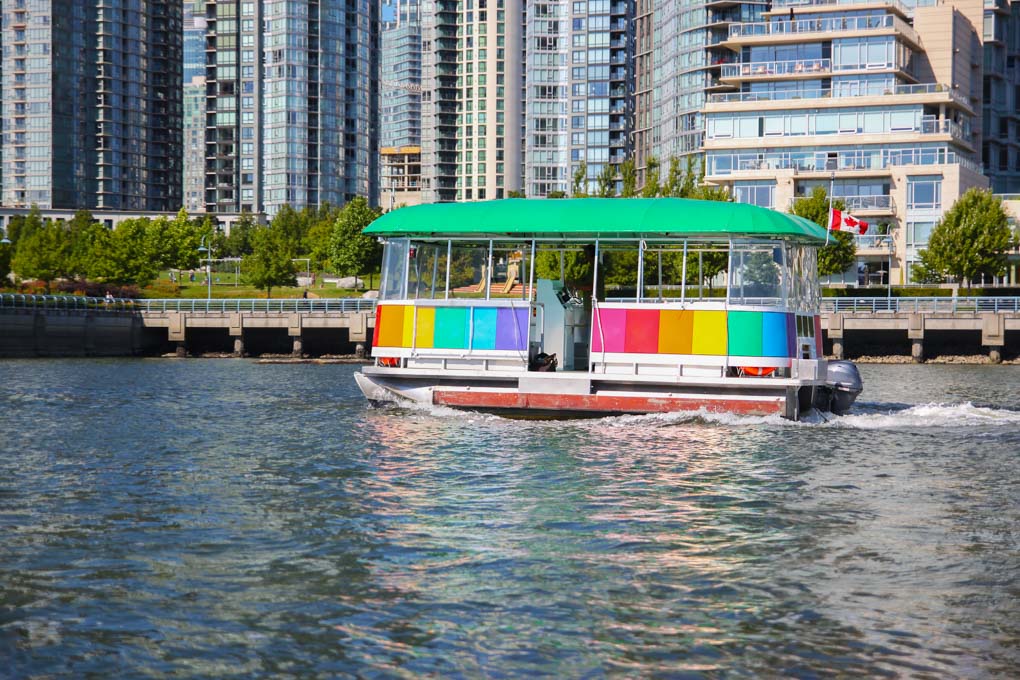 Aquabus or Water Taxi to Granville Island in Downtown Vancouver