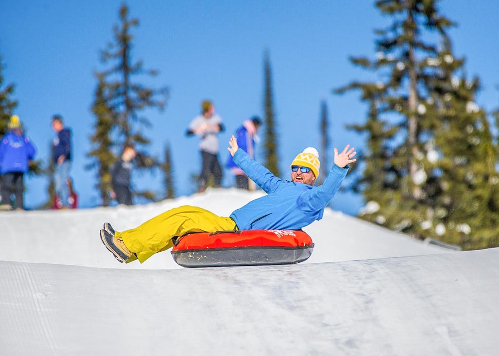 Snow tubing at Big White Ski Resort
