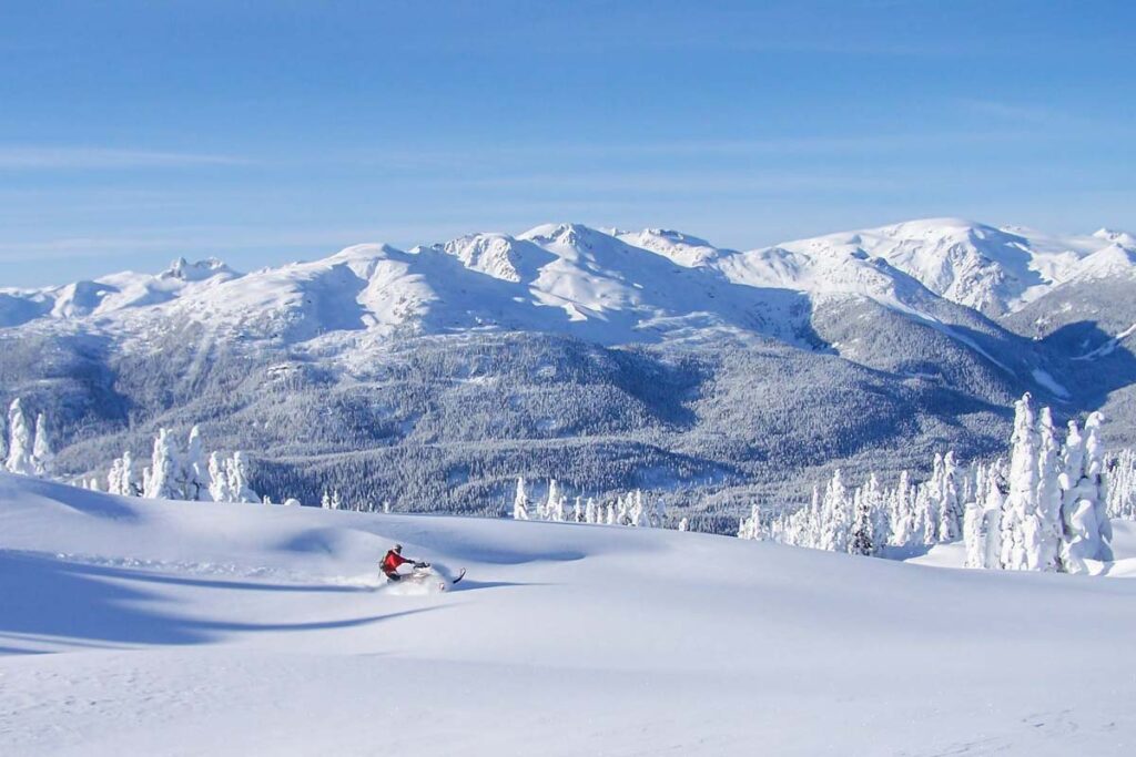 Snowmobiling in Whistler