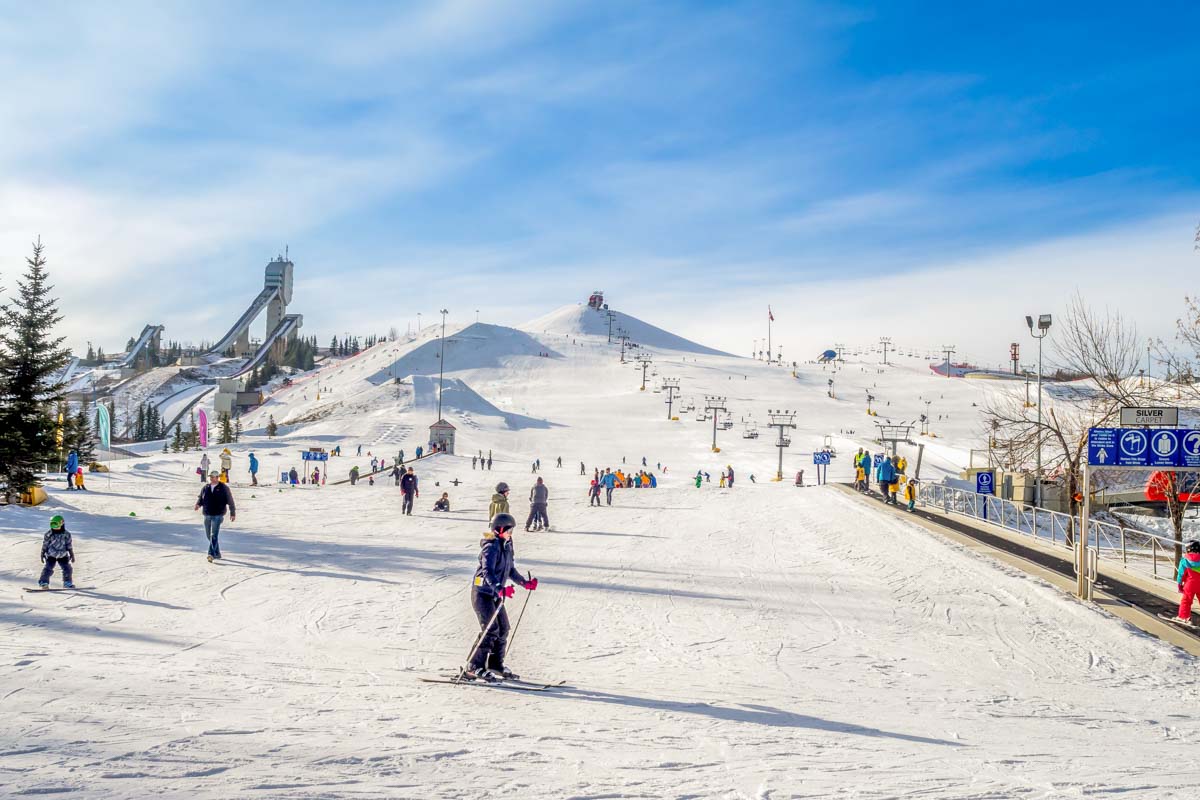 WinSport Canada Olympic Park in Winter