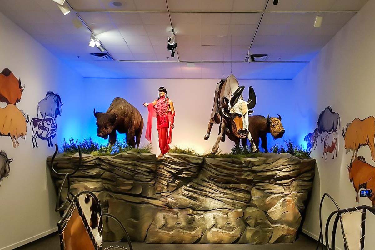 A display at the Glenbow Museum, Calgary