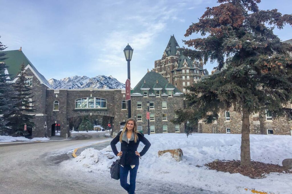 At the Fairmont Banff Springs Hotel