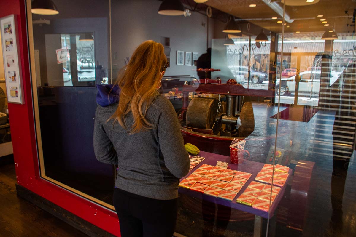 Browsing at Beanpod Chocolate