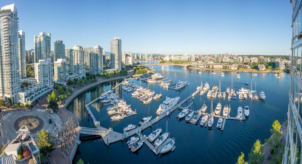 A view of Yaletown from an highrise apartment