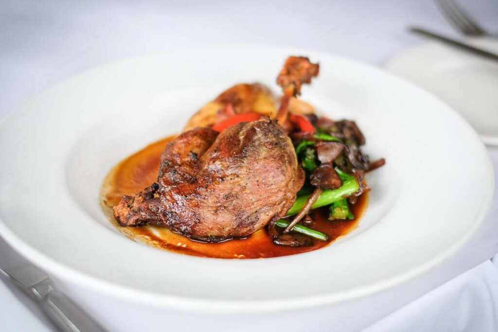 A meal at the The Teahouse in Stanley Park