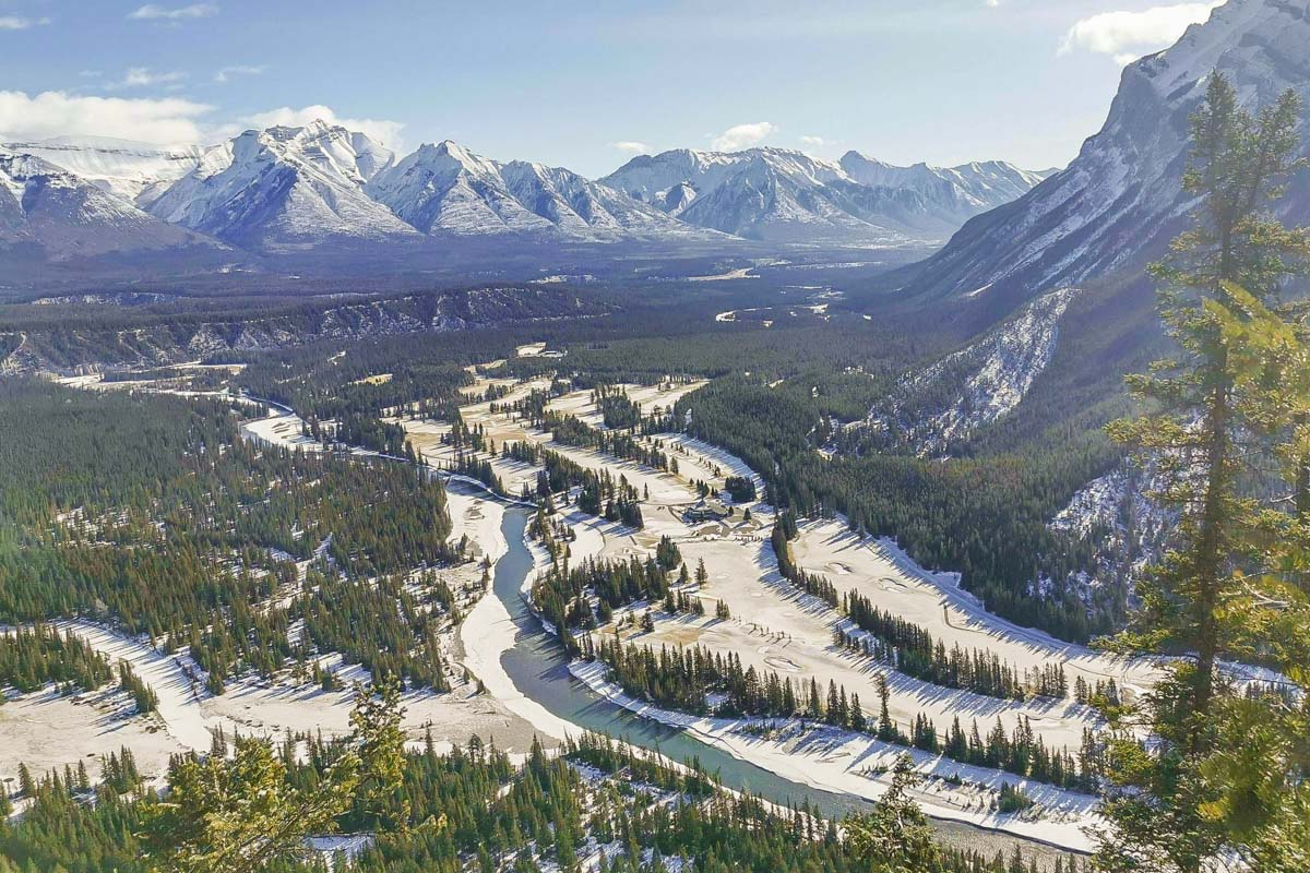 View from the top of Tunnel Mountain