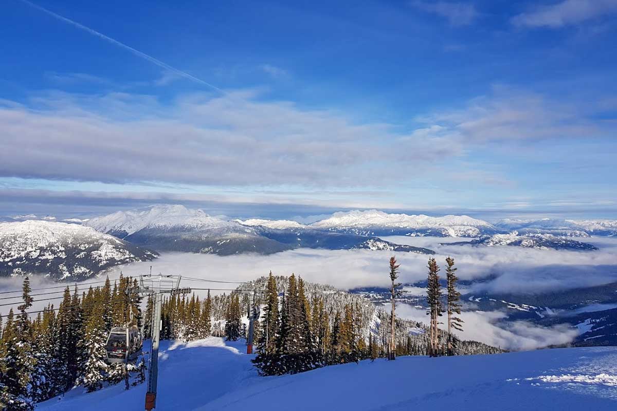 Views form the Roundhouse Lodge Whistler