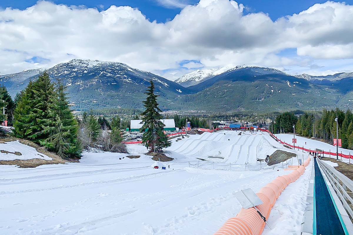 The snow tube park at Whistler Blackcomb