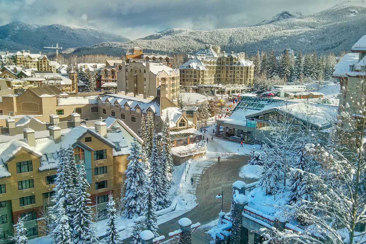 Whistler Village in winter