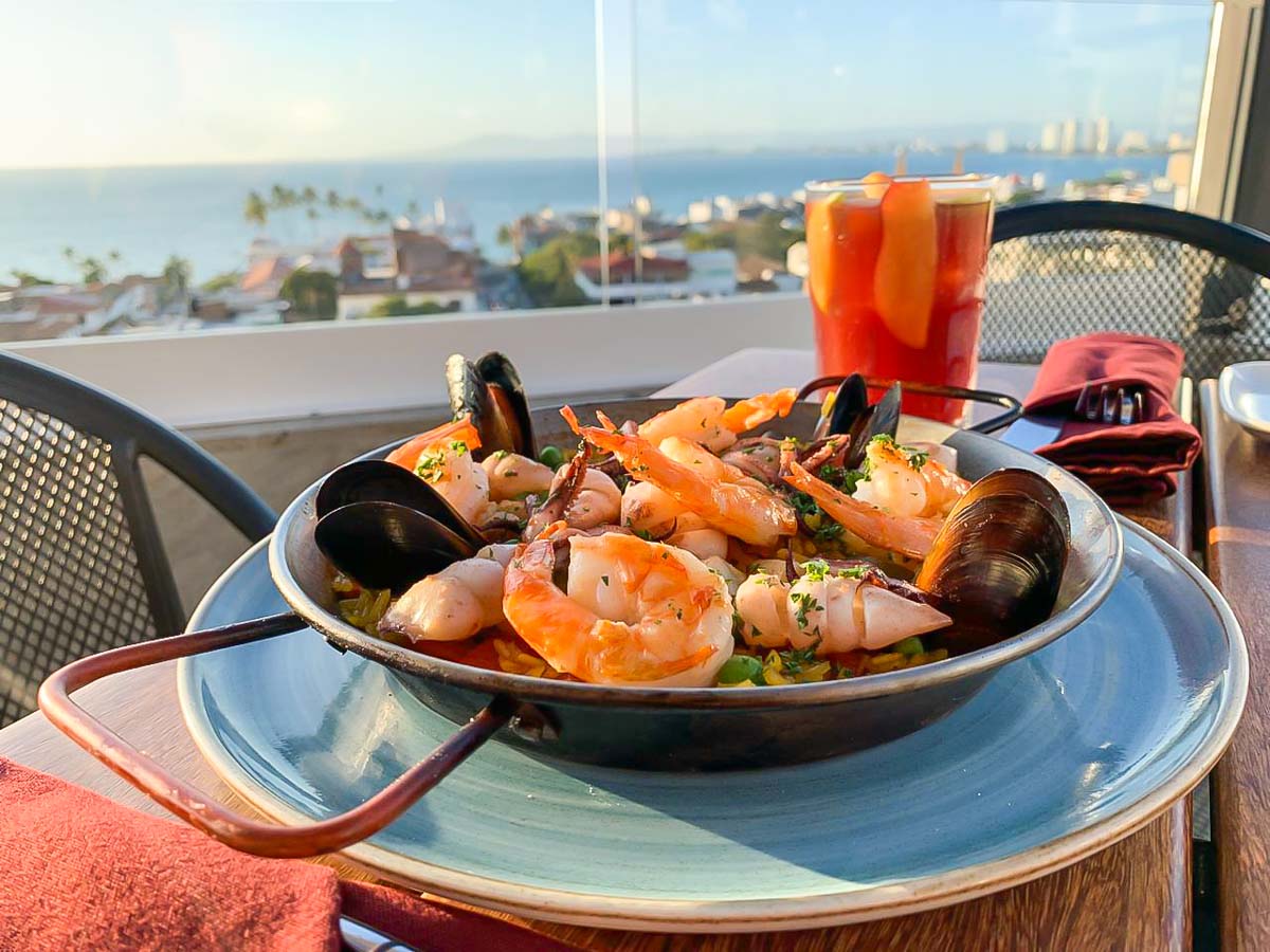 The paella at Barcelona Tapas