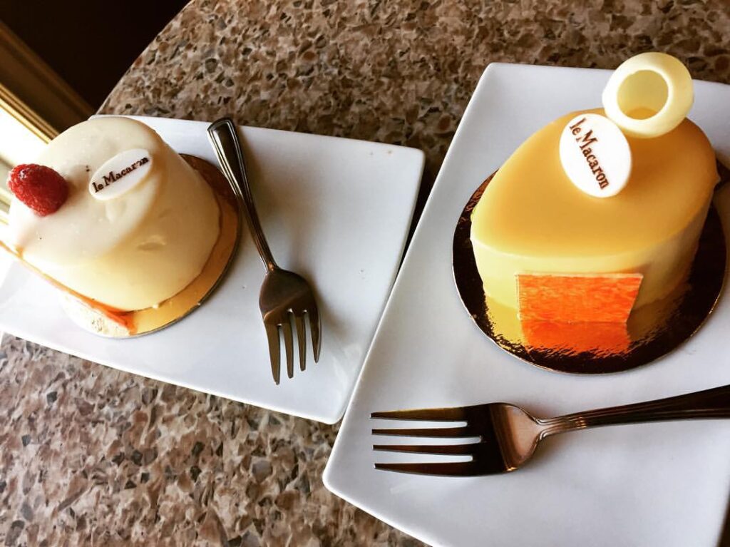 dessers at Le Macaron in Regina, Saskatchewan
