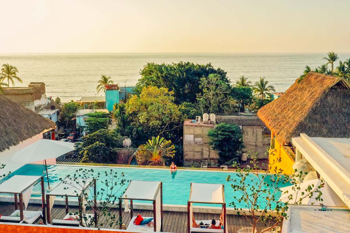The pool at Sayulinda, Sayulita