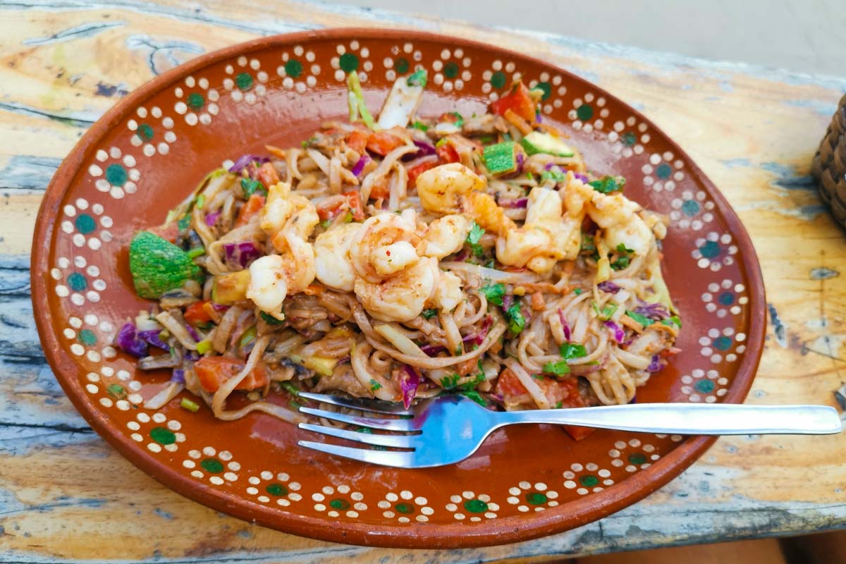 The pad Thai at Yasmina's in San Pancho