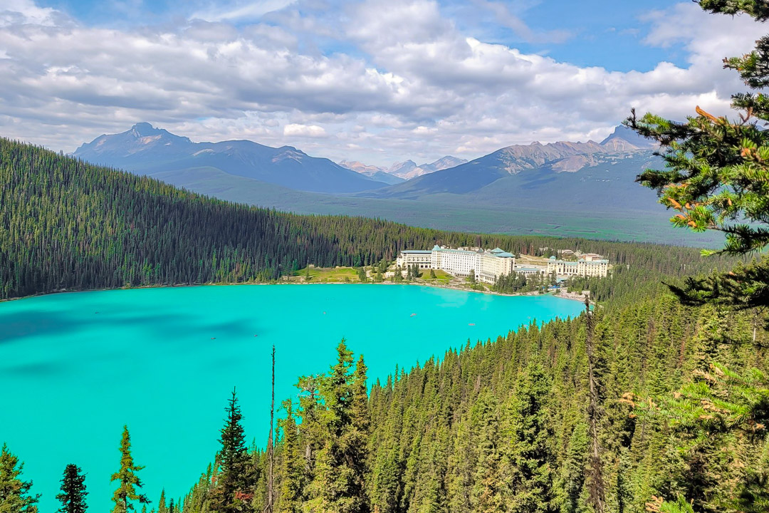 The view from Fairview lookout in Banff National Park