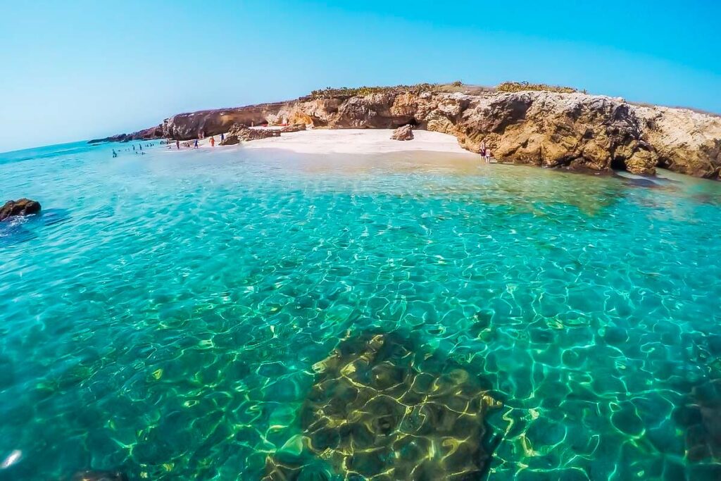 A beautiful beach visited on a Marietas Islands boat tour from Puerto Vallarta