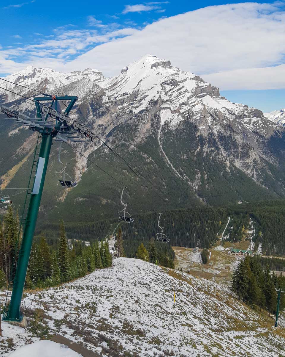 Mt Norquay Gondola travels up Mt Norquay
