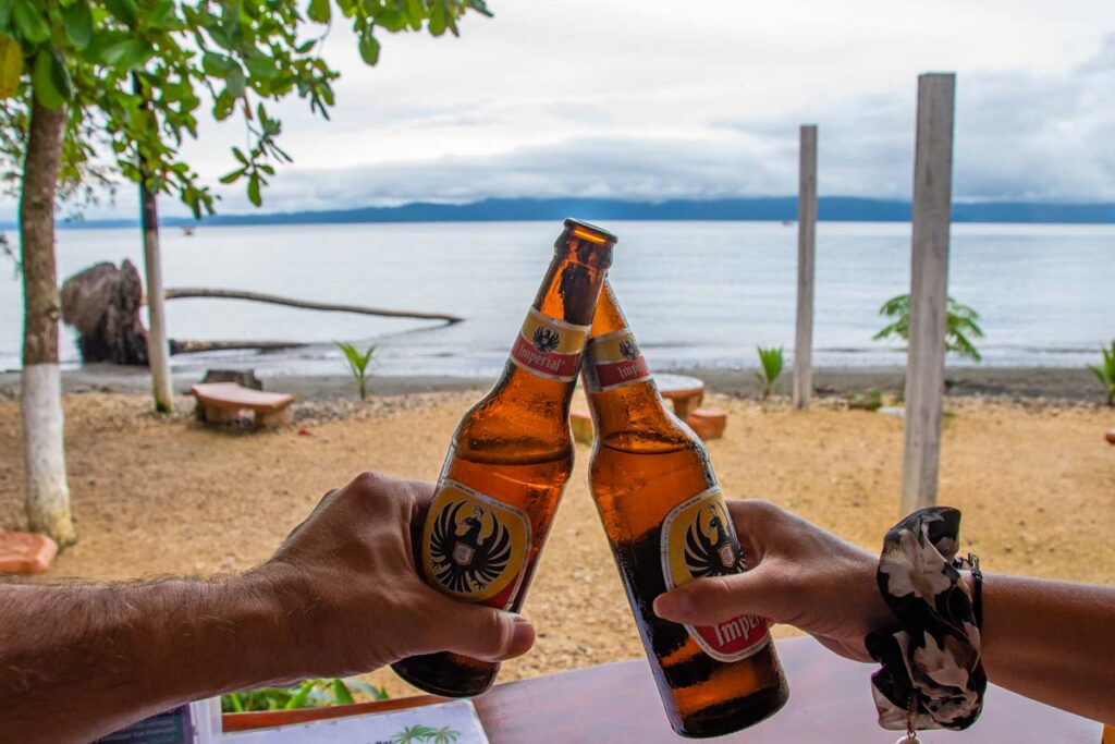 Sunset drinks at Los Delfines