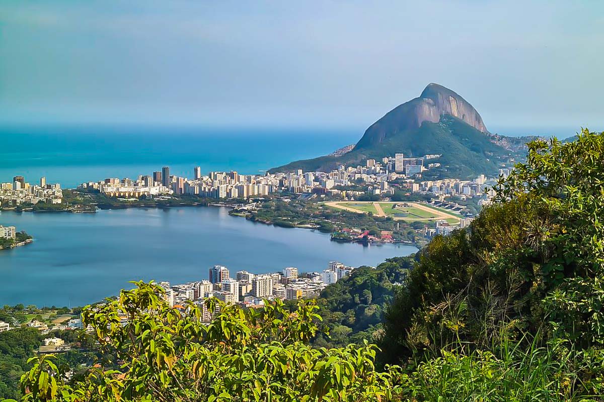 The view from Tijuca National Park in Rio de Janeiro, Brazil
