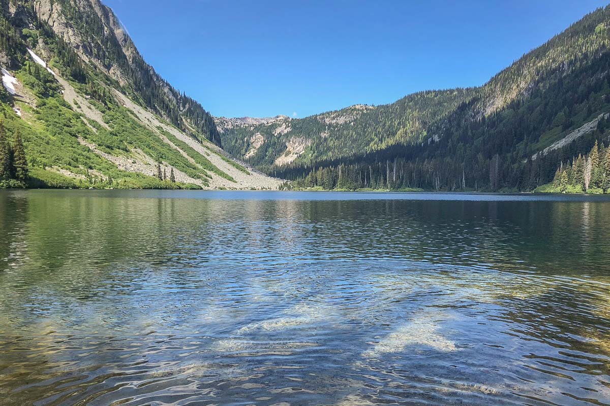 Falls Lake on the Falls Lake Trail
