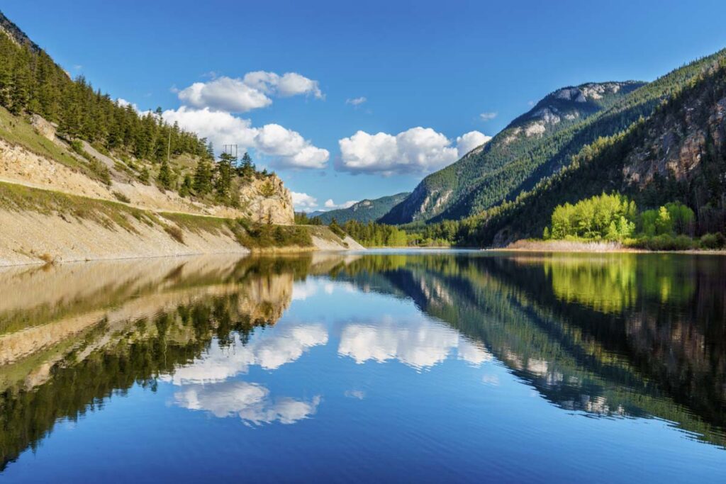 Reflections in Marble Canyon Provincial Park