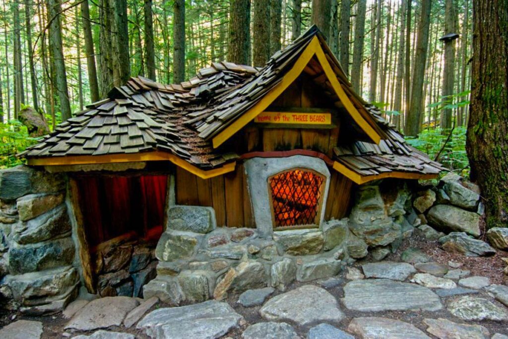 A house in the The Enchanted Forest near Revelstoke, BC