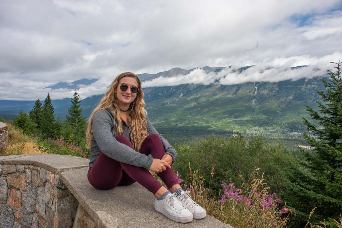 Bailey at the Kootenay Valley Viewpoint