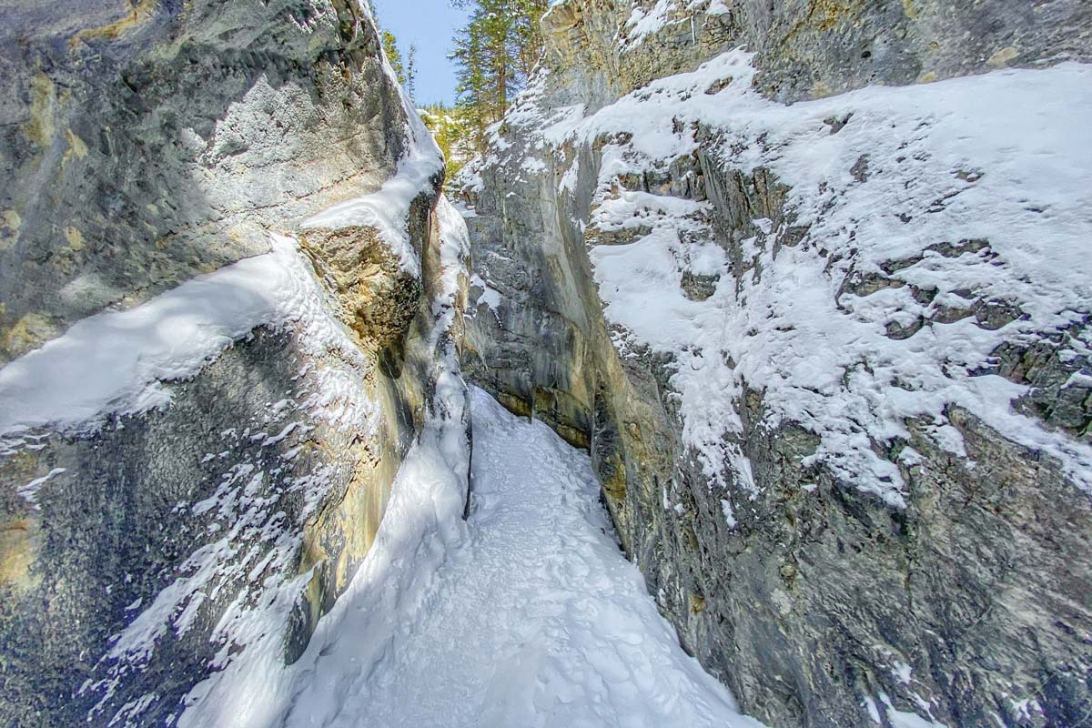 The Jura Creek Trail in winter