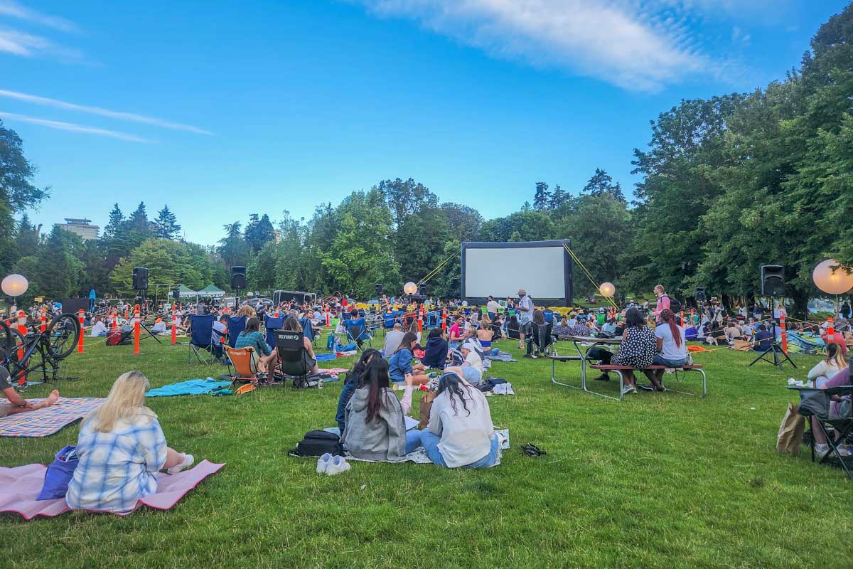 Stanley Park Outdoor Theater in summer in Vancouver