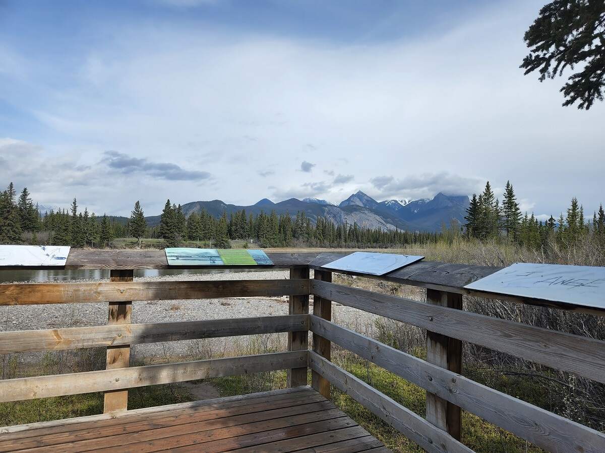viewing platform at the Jasper National Historic Site